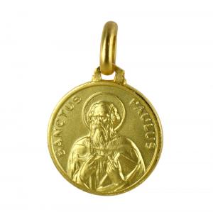 Medaglia San Paolo in oro giallo 16 mm - gallery