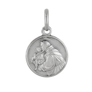 Medaglia Sant Antonio in argento 12 mm