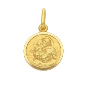 Medaglia Sant Antonio in oro giallo 13 mm - gallery