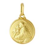 Medaglia Sant Antonio in oro giallo 14 mm - gallery