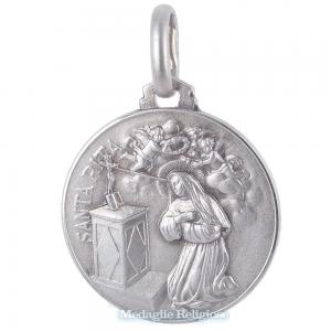 Medaglia Santa Rita in argento 21 mm - gallery