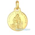 Medaglia Sant' Anna in oro giallo 16 mm - gallery