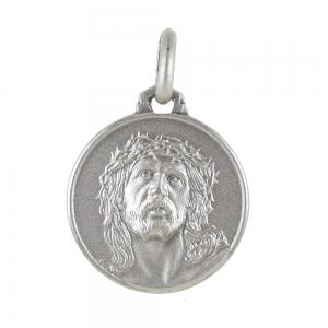 Medaglia Volto di Gesu Ecce Homo in argento 16 mm - gallery