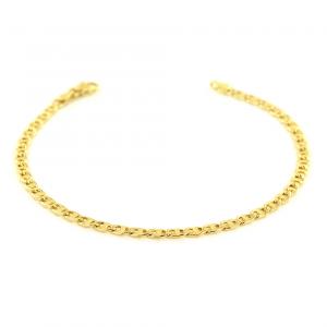 Bracciale da uomo 21 cm in oro giallo oreficeria aretina