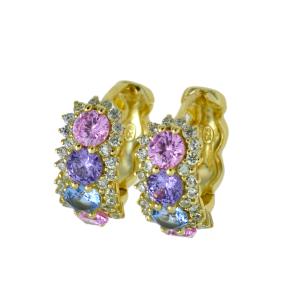 Orecchini a cerchio Bloomfit Cuori Milano collezione Maggiolina