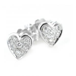 Orecchini a forma di cuore con diamanti collezione Grace - gallery