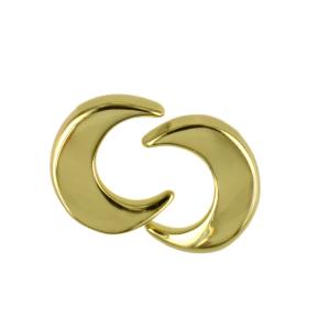 Orecchini a forma di luna in oro giallo 