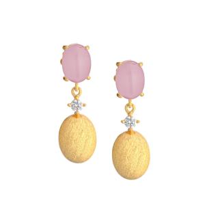 Orecchini a pendente da donna in Argento milky della collezione Venice