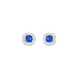 Orecchini Blu Flash collezione Palazzo Reale Cuori Milano zircone Blu