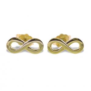 Orecchini con infinito in oro giallo - orecchini infinity - gallery