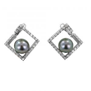 Damiani Earring with Tahiti  pearl  Mondrian collection - gallery