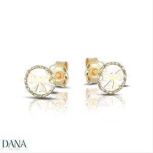 Orecchini da Bambina Fiocco in oro 9 kt