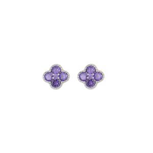 Orecchini Floraflex Lilla Cuori Milano collezione Maggiolina
