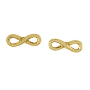 Orecchini in oro giallo con Infinito 