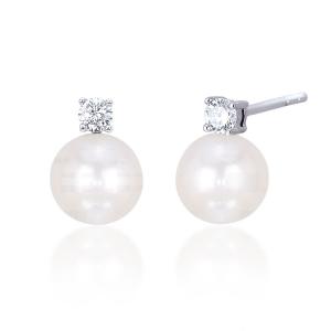 Orecchini Mabina in argento e Perle con zirconi 563132 - gallery