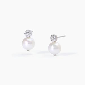 Orecchini Mabina in argento e Perle con zirconi 563603