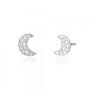 Orecchini Mabina in argento e zirconi Luna 563239 - gallery