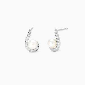 Orecchini Mabina MY DIAMOND con perla coltivata e diamanti lab-grown 0,01 carati 563994