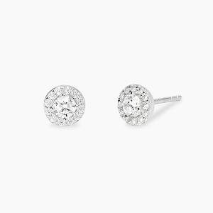 Orecchini Mabina MY DIAMOND punto luce in argento con diamanti Lab-Grown 0.62 ct  564009