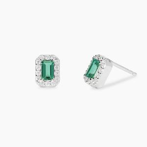 Orecchini Mabina MY DIAMOND Smeraldi e diamanti lab-grown 563999