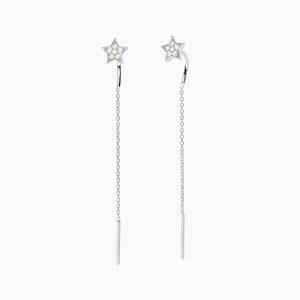 Orecchini pendenti Mabina in argento con stelle 563673 - gallery