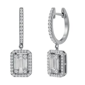 Orecchini pendenti Salvini gioielli collezione Magia in oro bianco e diamanti 0.87 ct