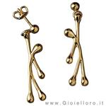 Pensieri Felici Earrings Gold Collection  - gallery