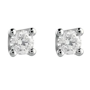 orecchini punto luce Medio con diamanti 0.18 ct Salvini gioielli collezione Virginia