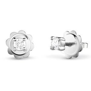 orecchini punto luce Medio con diamanti 0.24 ct Salvini gioielli collezione Desideria