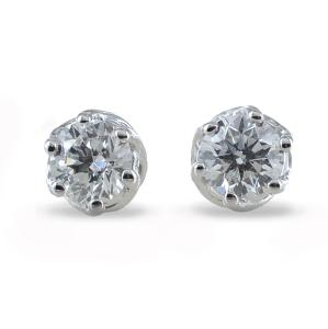 orecchini punto luce Medio con diamanti 0.42 ct Salvini gioielli collezione Lavinia