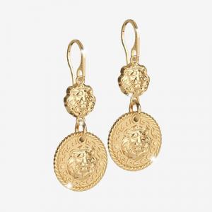 Orecchini Rebecca Donna The Lion Queen in Argento Pendente Gold - gallery