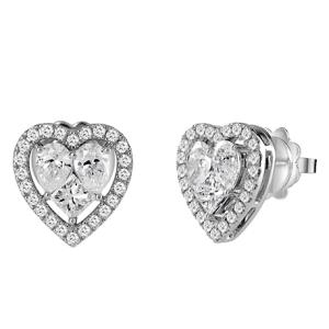 Orecchini Salvini Cuore collezione Magia in oro bianco e diamanti 1.25 ct - gallery