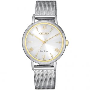 Orologio Citizen da donna Lady Collection silver cassa oro EM0574-85A - gallery