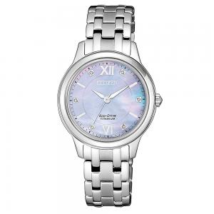 Orologio Citizen da donna Lady Eco-Drive madreperla e diamanti EM0720-85Y