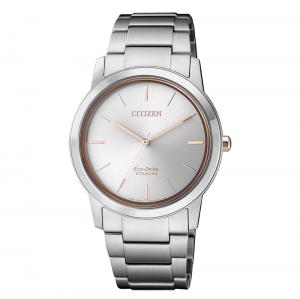 OROLOGIO CITIZEN ECO DRIVE DONNA SILVER LADY FE7024-84A - gallery