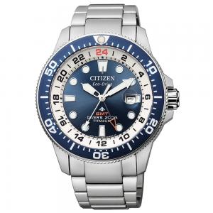 Orologio Citizen Uomo Diver's Eco Drive GMT Super Titanio BJ7111-86L - gallery