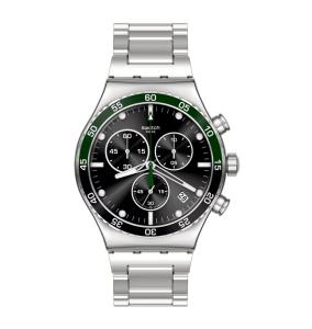 Orologio Cronografo Swatch Dark Green Irony YVS506G