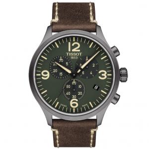 Orologio da uomo Tissot Chrono XL pelle quadrante verde T116.617.36.097.00 - gallery