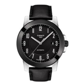 Orologio da uomo Tissot Gentleman Swissmatic quadrante nero T098.407.16.052.00