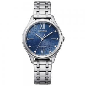 Orologio donna CITIZEN orologio Solo Tempo Lady Eco Drive Blu EM0500-73L 