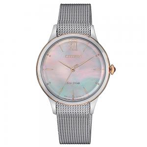 Orologio donna CITIZEN Solo Tempo Lady Eco Drive Silver EM0816-88Y - gallery