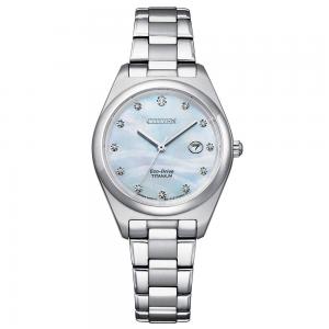 Orologio donna CITIZEN Solo Tempo Lady Eco Drive Super Titanio EW2600-83D