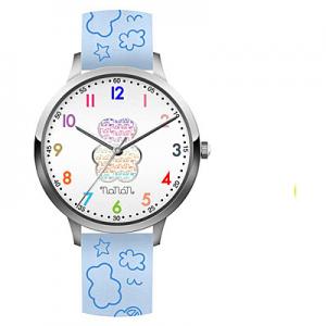 Orologio Nanan da bambini in silicone azzurro con orsetto NOR0001