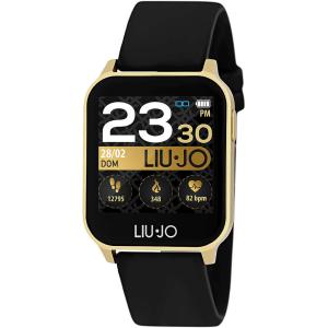 Orologio Smartwatch Liu Jo da donna Energy Gold cinturino nero SWLJ 018
