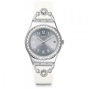 Orologio SWATCH donna PRETTY IN WHITE YLS463 - gallery