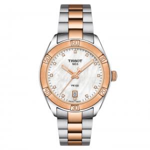 Orologio Tissot Donna PR100 Sport Chic madreperla Diamanti T101.910.22.116.00