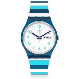 Orologio unisex Swatch STRIPED WAVES GN728