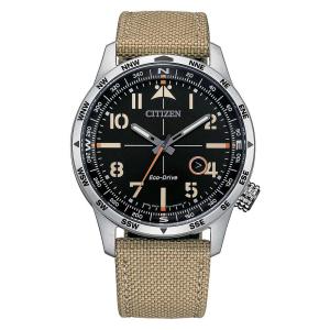 Orologio uomo CITIZEN Aviator solo tempo BM7550-10E