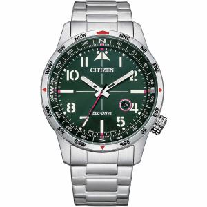 Orologio uomo CITIZEN Aviator Verde BM7551 - 84X - gallery