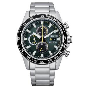 Orologio uomo CITIZEN Crono Racing  quadrante verde CA0780-87X - gallery